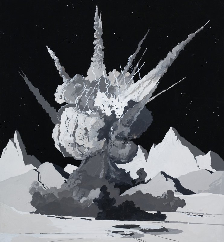 Illustrazione per una storia di Arthur C. Clarke da English School