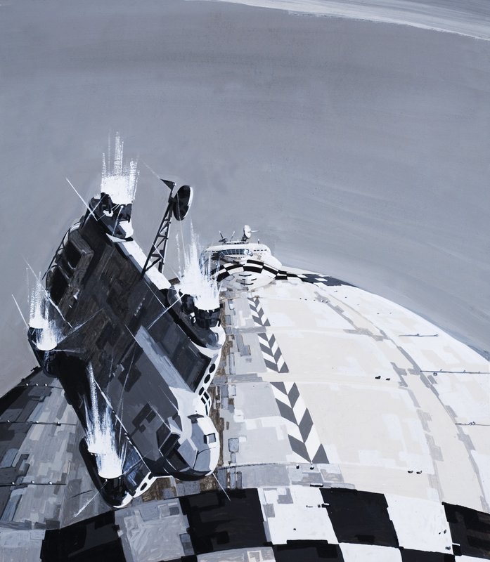 Illustrazione per una storia di Arthur C. Clarke da English School
