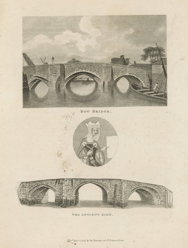 Illustrazioni che raffigurano il Bow Bridge da English School