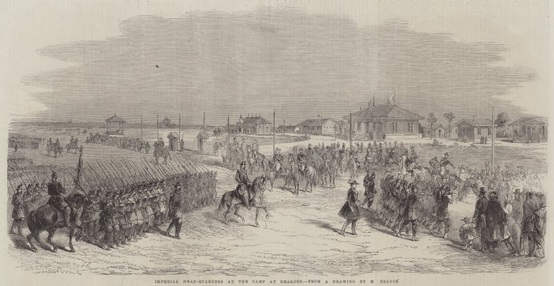 Quartier generale imperiale al campo di Chalons da English School