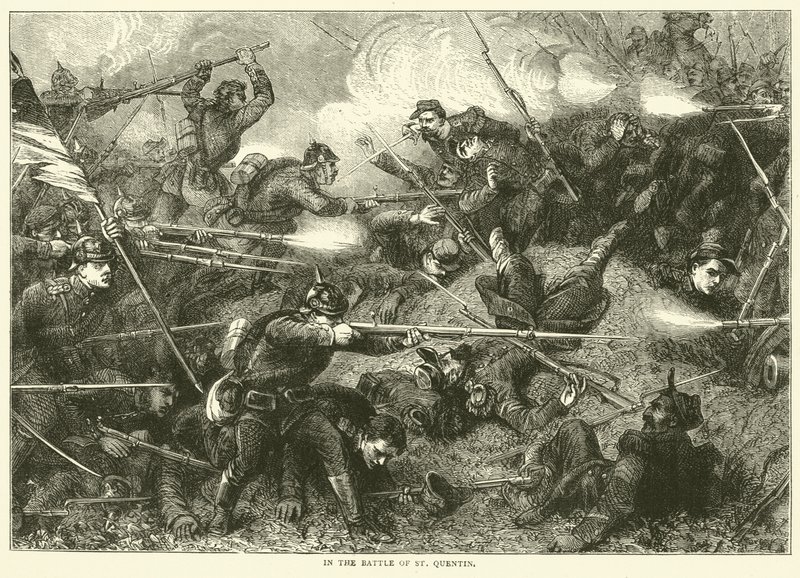 Nella battaglia di St Quentin, gennaio 1871 da English School
