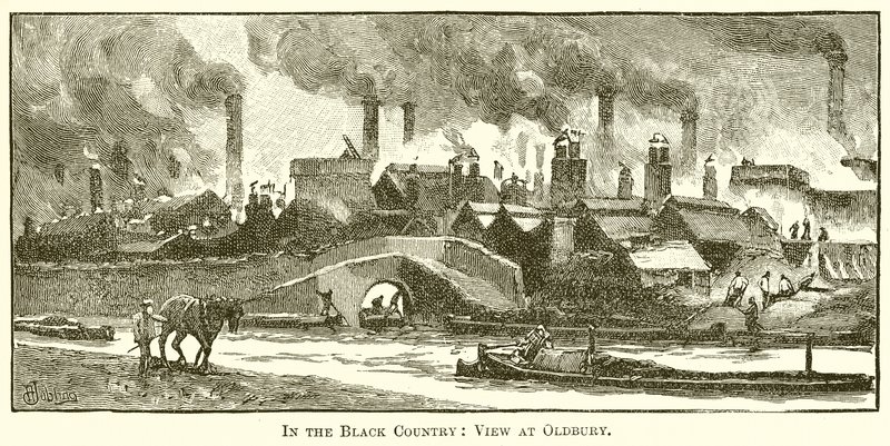 Nella Black Country: Vista a Oldbury da English School