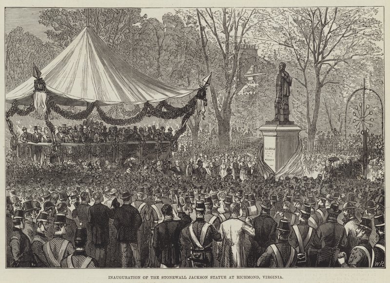 Inaugurazione della Statua di Stonewall Jackson a Richmond, Virginia da English School