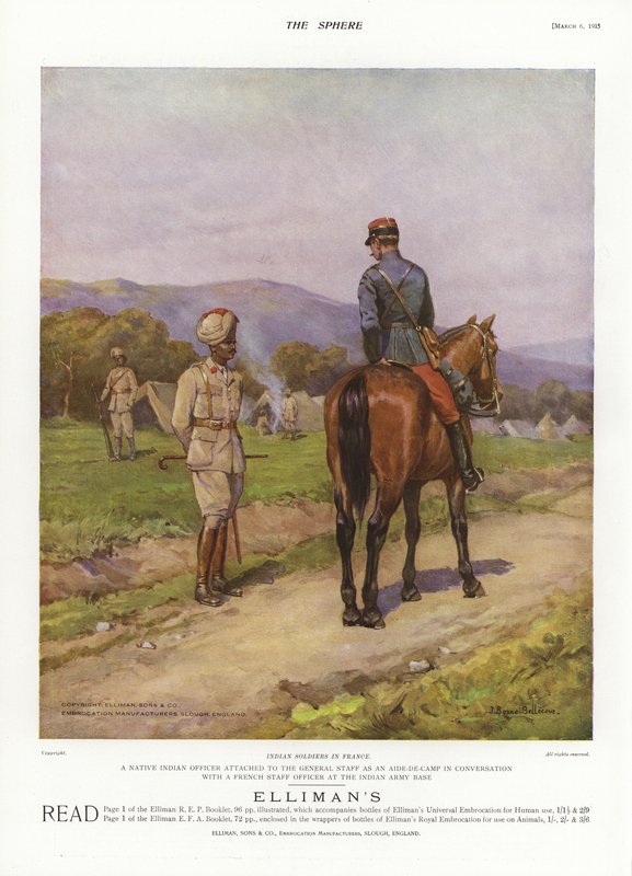 Soldati indiani in Francia, Prima Guerra Mondiale da English School