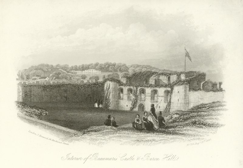 Interno del Castello di Beaumaris e Villa del Barone da English School