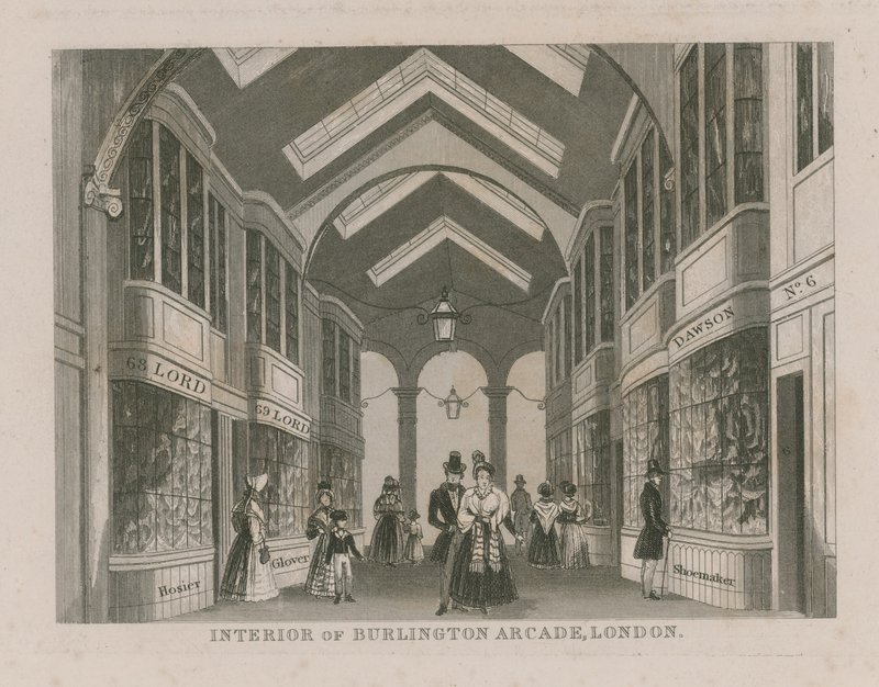 Interno di Burlington Arcade da English School