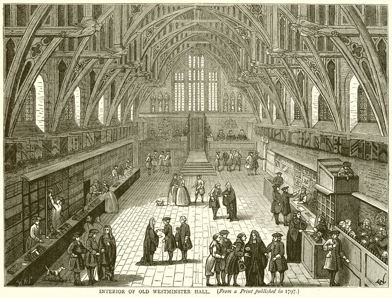 Interno della Vecchia Westminster Hall da English School