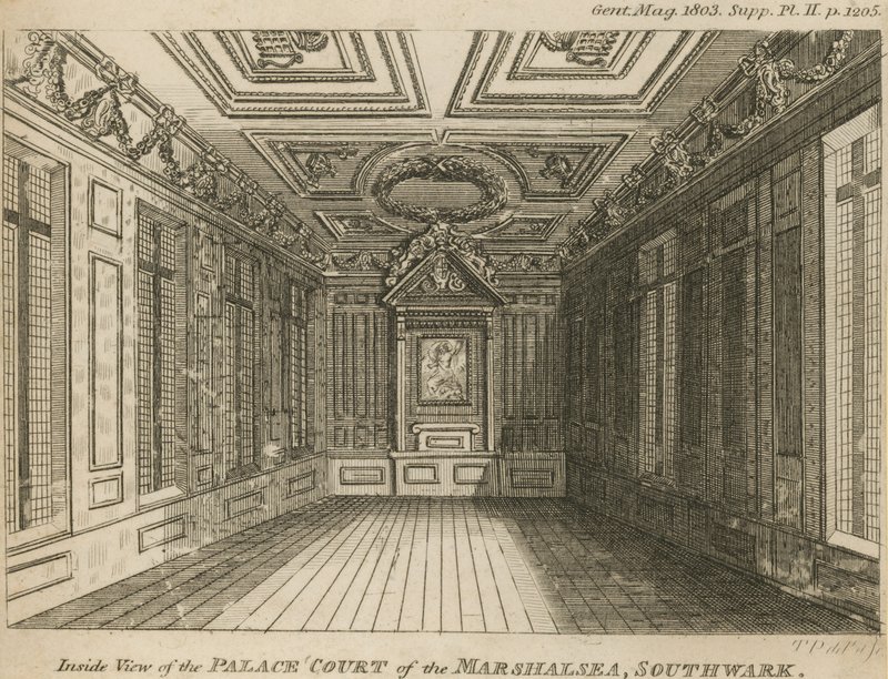 Interno della Corte del Palazzo della prigione di Marshalsea da English School