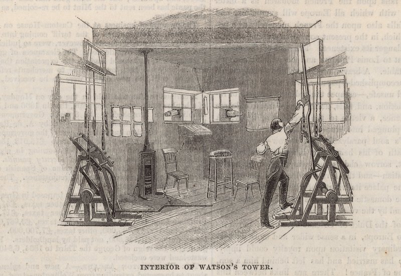 Interno della Torre di Watson da English School