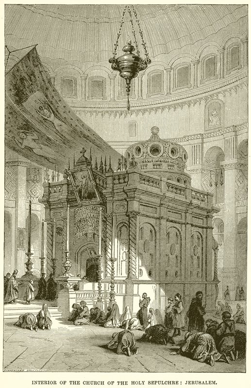 Interno della Chiesa del Santo Sepolcro: Gerusalemme da English School
