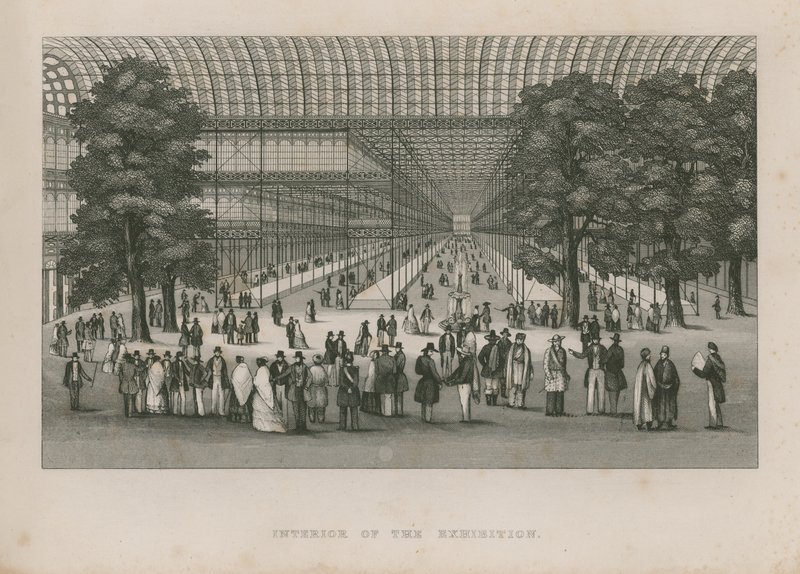 Interno della Grande Esposizione, 1851 da English School