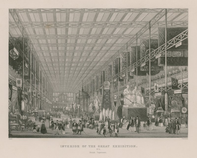 Interno della Grande Esposizione, 1851, Dipartimento Britannico da English School