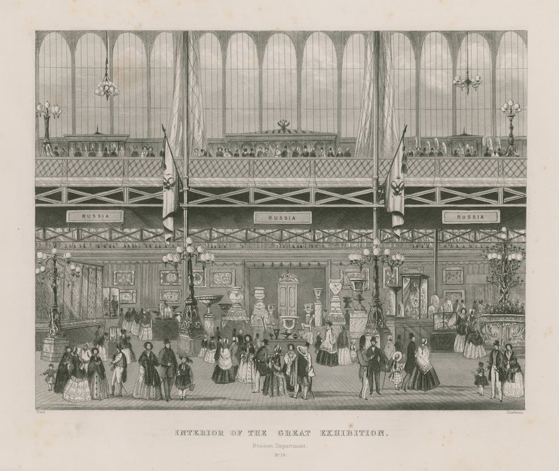 Interno della Grande Esposizione, 1851, Dipartimento Russo da English School