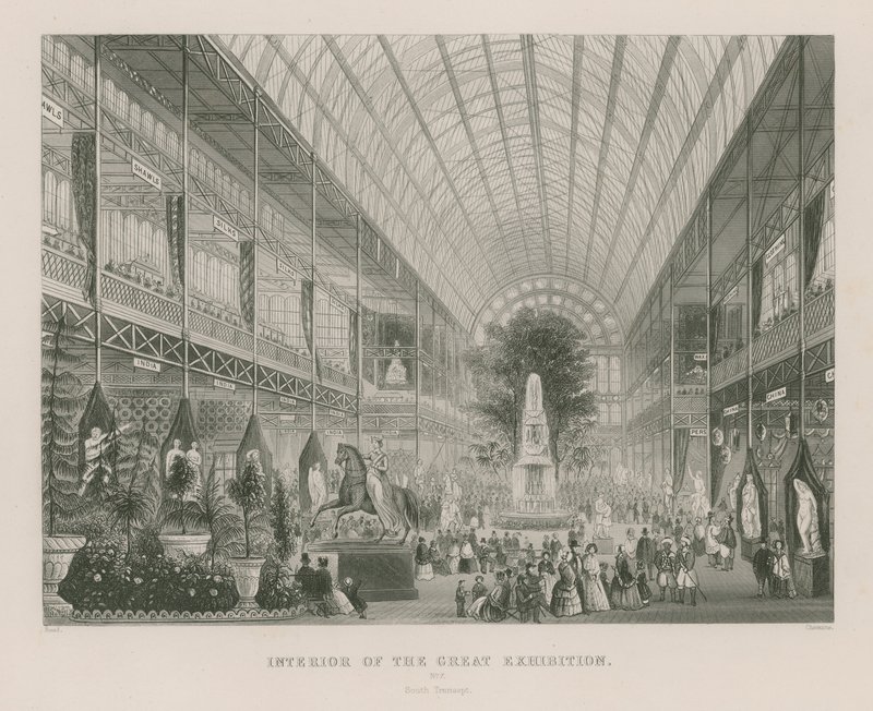 Interno della Grande Esposizione, 1851, Transetto Sud da English School
