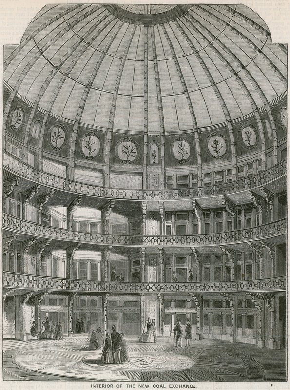 Interno del New Coal Exchange, Thames Street da English School