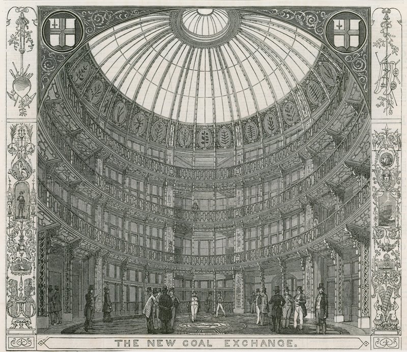 Interno del New Coal Exchange, Thames Street da English School