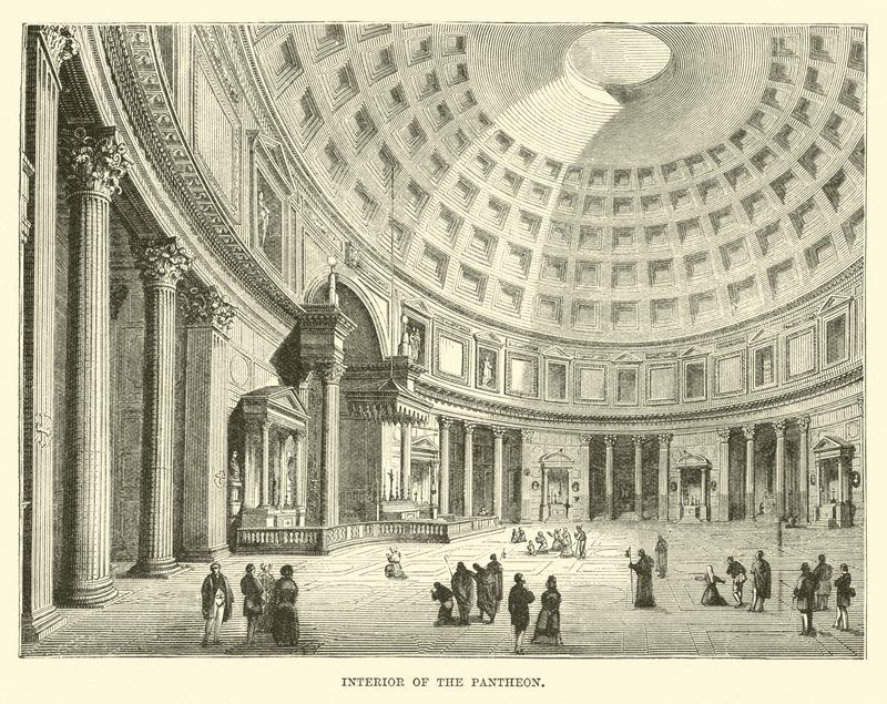 Interno del Pantheon da English School