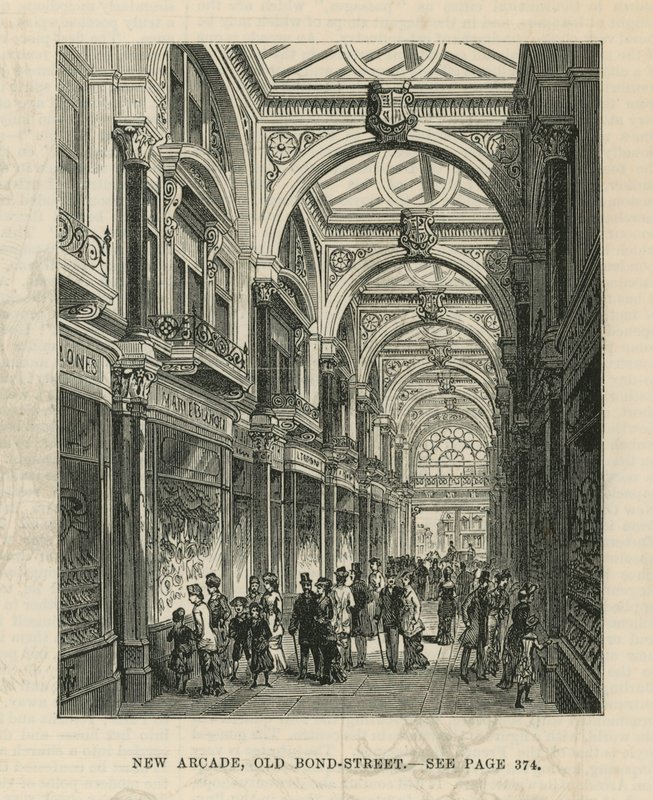 Interno della nuova galleria su Old Bond Street da English School