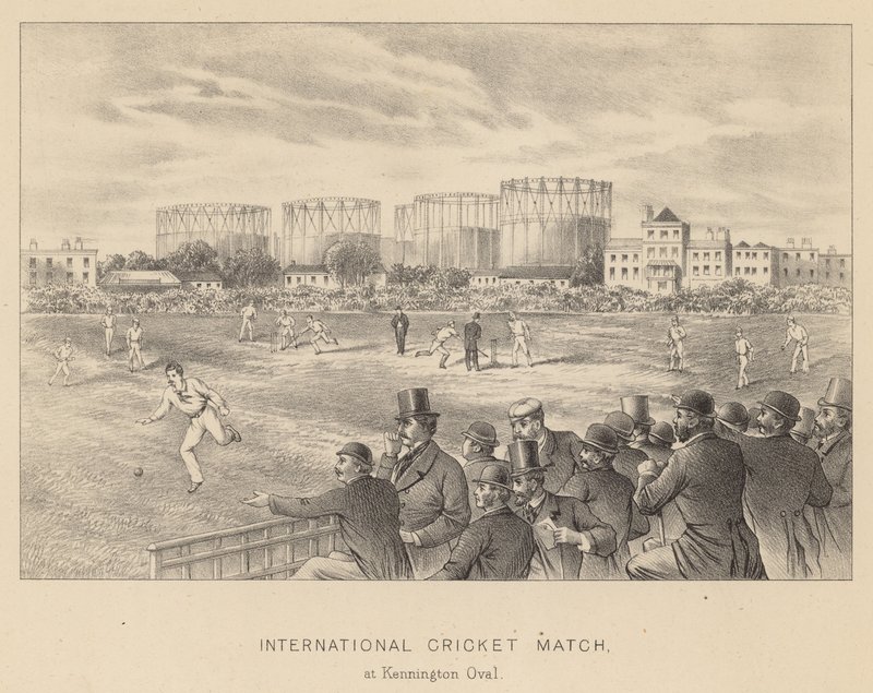 Partita internazionale di cricket al Kennington Oval da English School