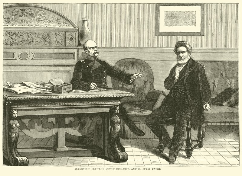 Intervista tra il conte Bismarck e M Jules Favre, settembre 1870 da English School