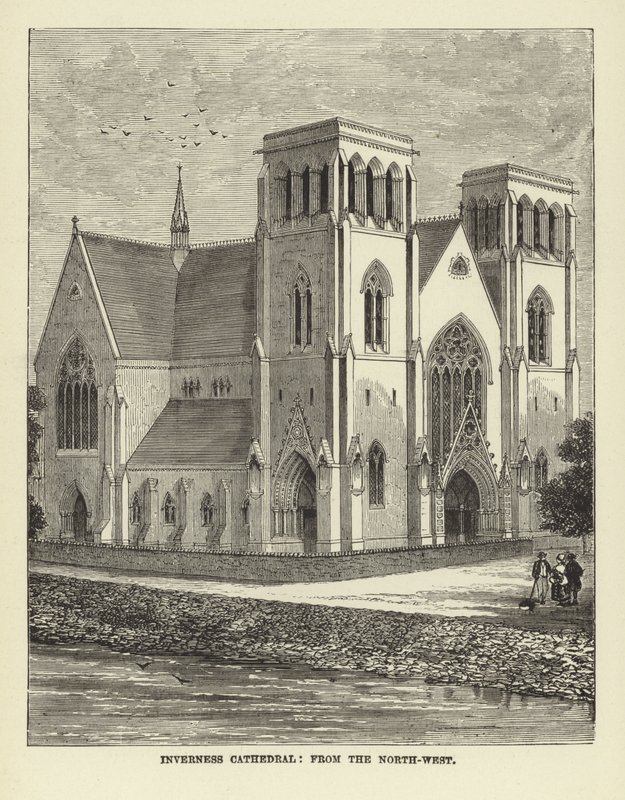 Cattedrale di Inverness, da nord-ovest da English School