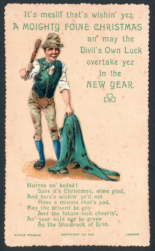 Biglietto di auguri di Natale irlandese da English School