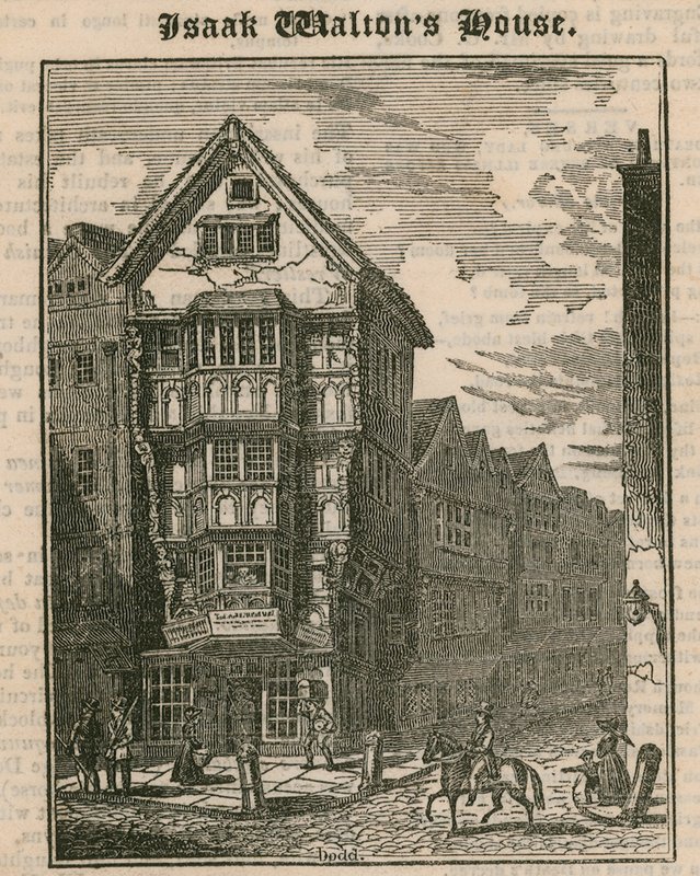 Casa di Isaak Walton, Fleet Street, Londra da English School