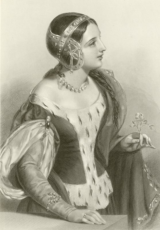 Isabella di Francia, regina di re Edoardo II da English School