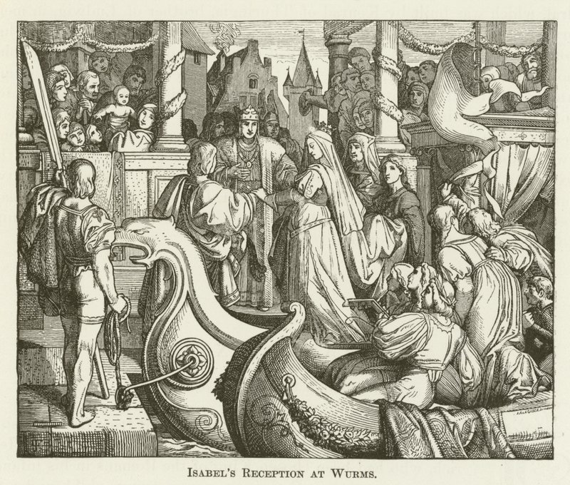 La ricezione di Isabella a Worms da English School