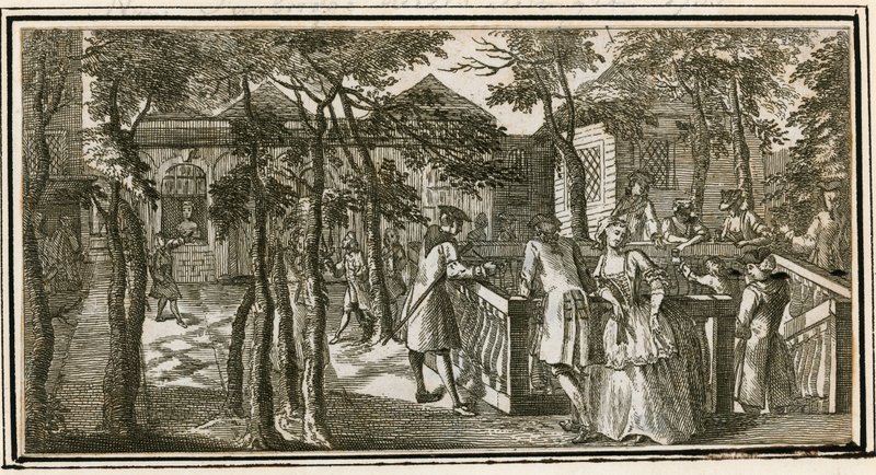Islington Spa, precedentemente New Tunbridge Wells, 1735 da English School