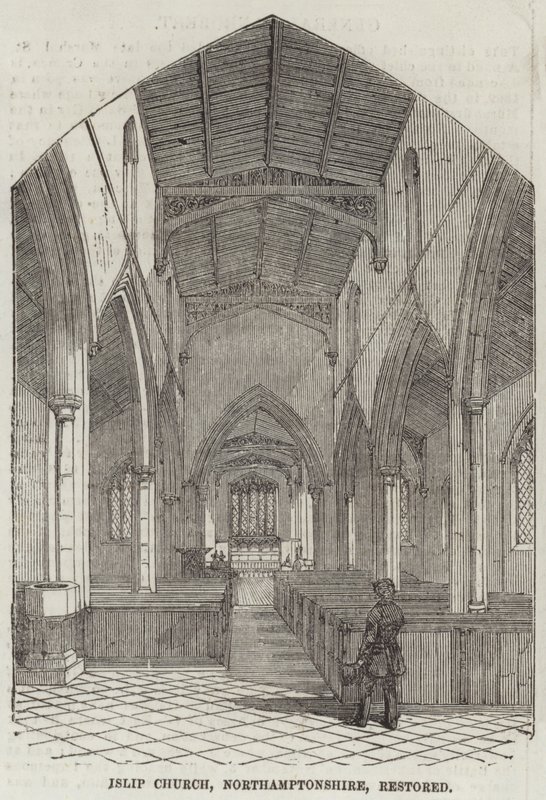 Chiesa di Islip, Northamptonshire, restaurata da English School