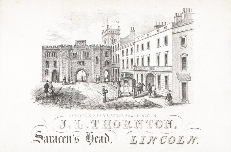 J L Thornton, Saracens Head e Stone, Lincoln da English School