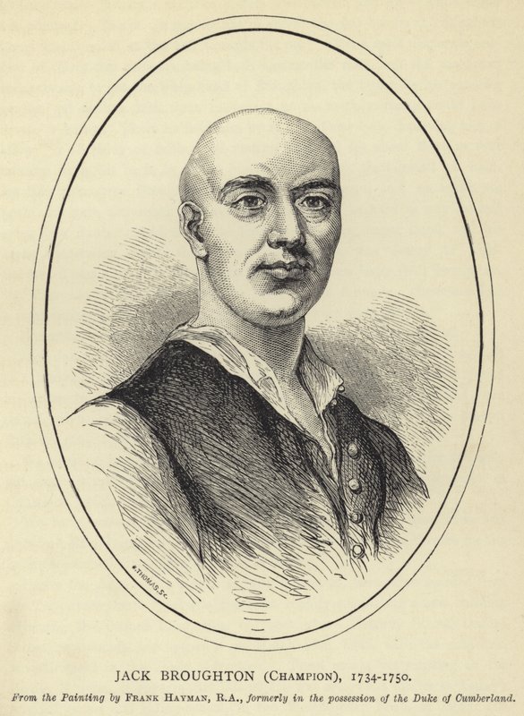 Jack Broughton, Campione, 1734-1750, dal Dipinto di Frank Hayman, RA, precedentemente in possesso del Duca di Cumberland da English School