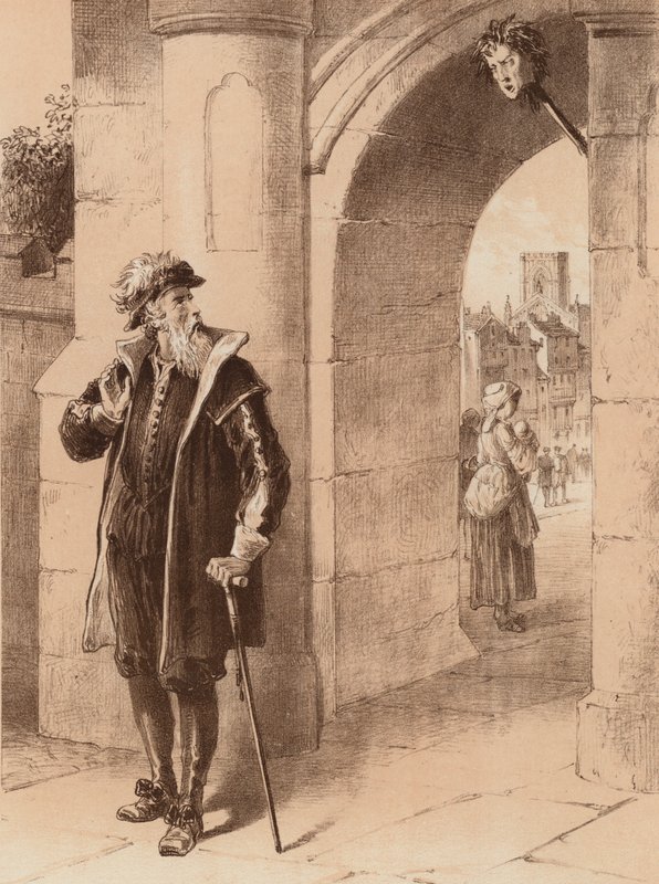 James Bird, "Suo padre un giorno passando, e vedendo il volto di suo figlio" da English School