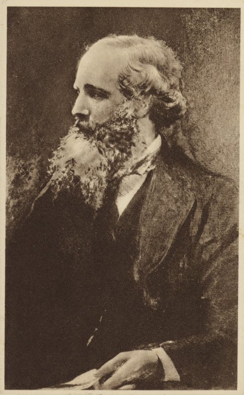 James Clerk Maxwell (1831-1879), fisico teorico scozzese (litografia) da English School