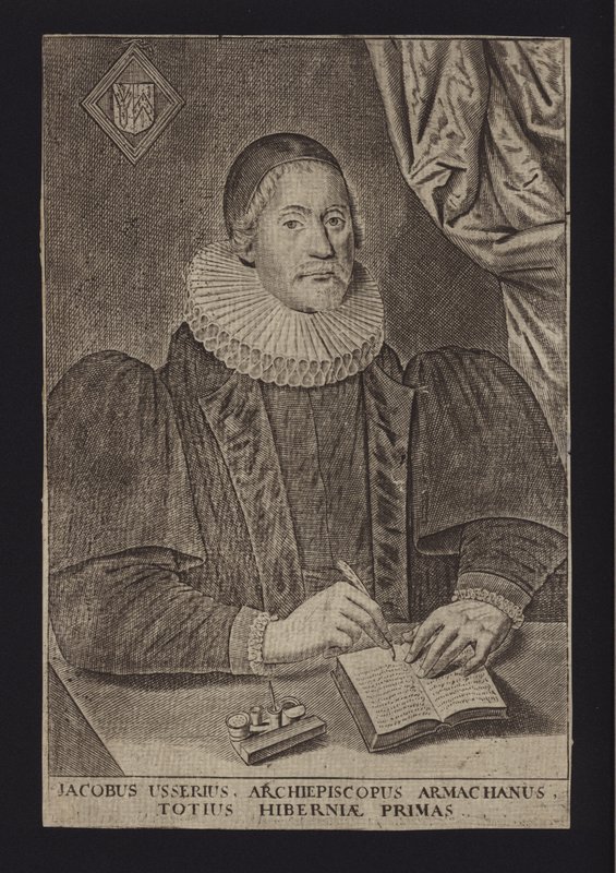 James Ussher, clero protestante irlandese (incisione) da English School