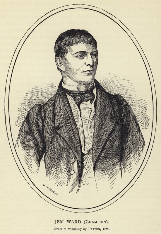 Jem Ward, campione, dal dipinto di Patten, 1826 da English School