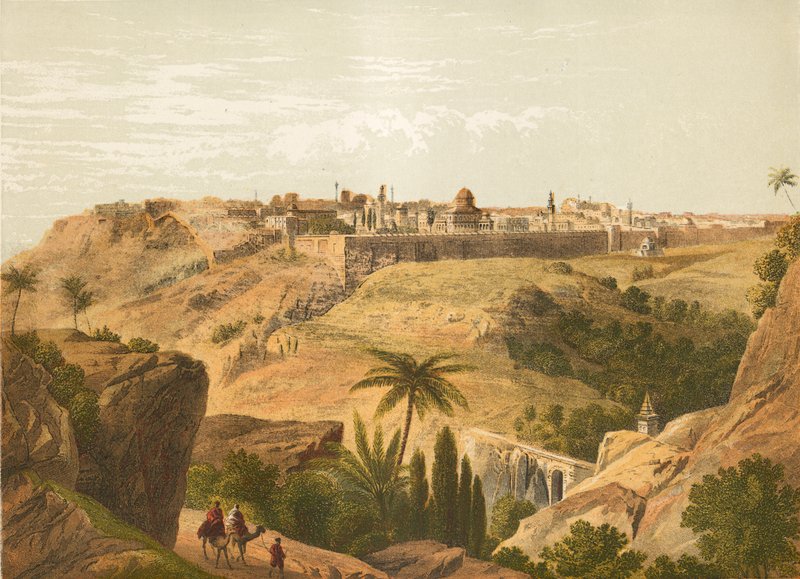Gerusalemme dalla strada per Betania da English School