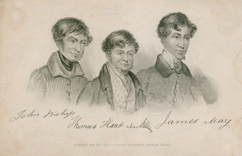 John Bishop, Thomas Head (alias Williams), James May da English School