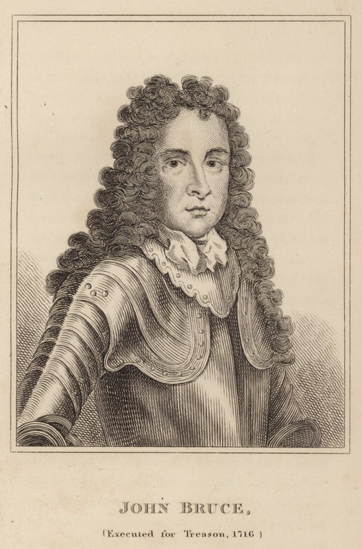 John Bruce, giustiziato per tradimento, 1716 da English School