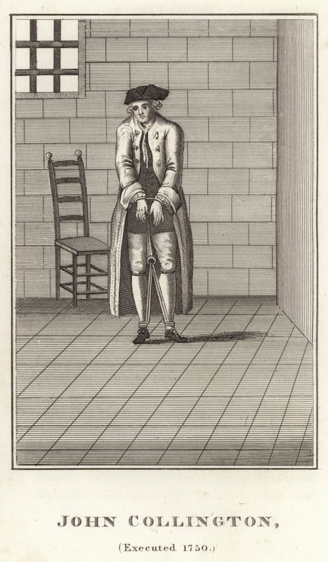 John Collington, giustiziato 1750 da English School