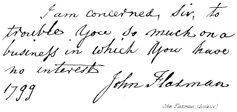 John Flaxman, (Scultore) da English School