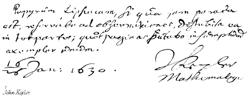 Giovanni Keplero da English School