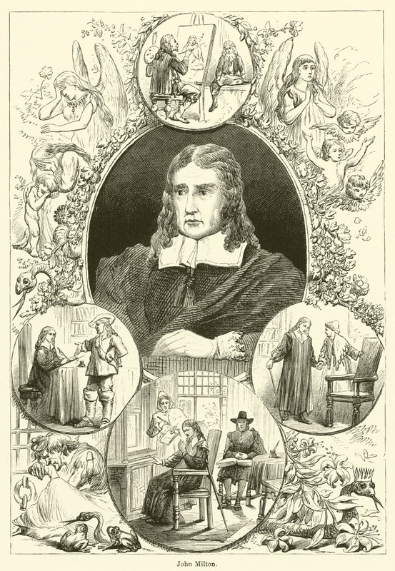 John Milton (incisione) da English School