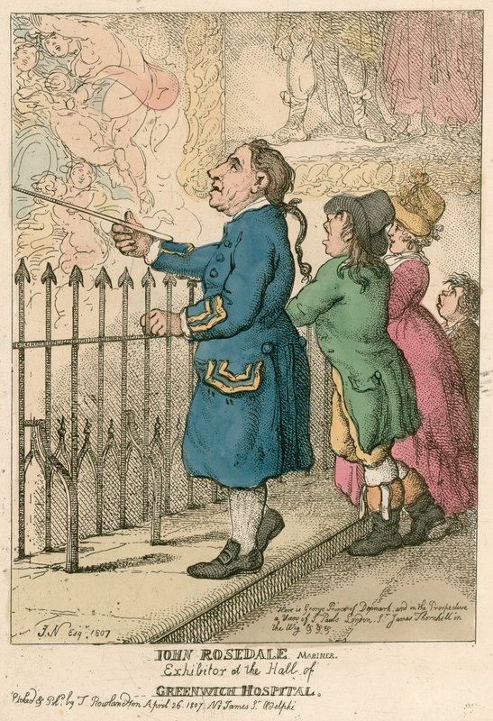 John Rosedale, marinaio, espositore alla sala dell