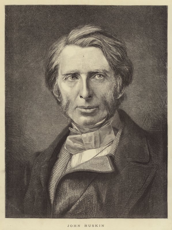 John Ruskin (incisione) da English School