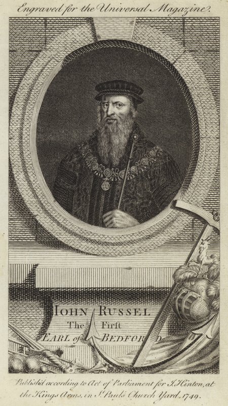 John Russel, Primo Conte di Bedford da English School