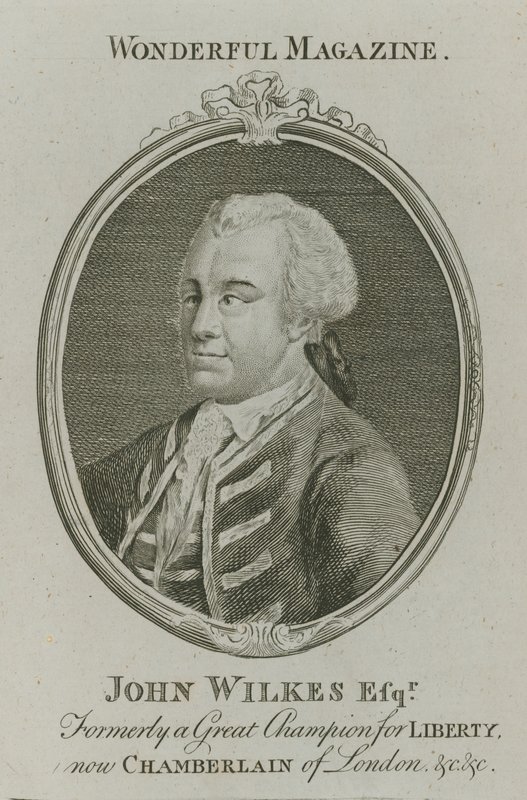 John Wilkes, un tempo grande campione della libertà, ora Chamberlain di Londra da English School
