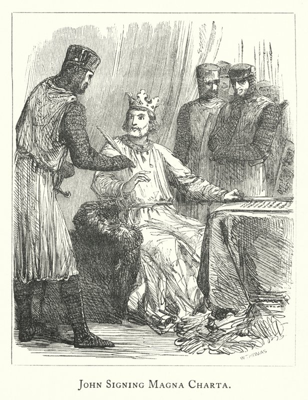 Giovanni firma la Magna Carta da English School