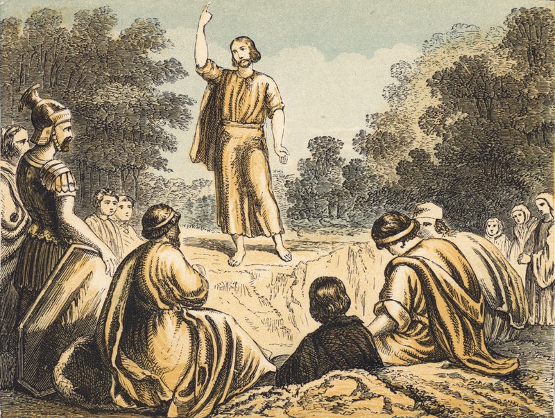 Giovanni Battista predica da English School